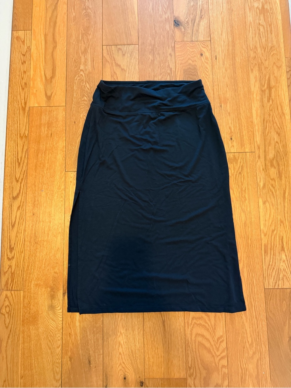 Athleta Black Midi Pencil Skirt